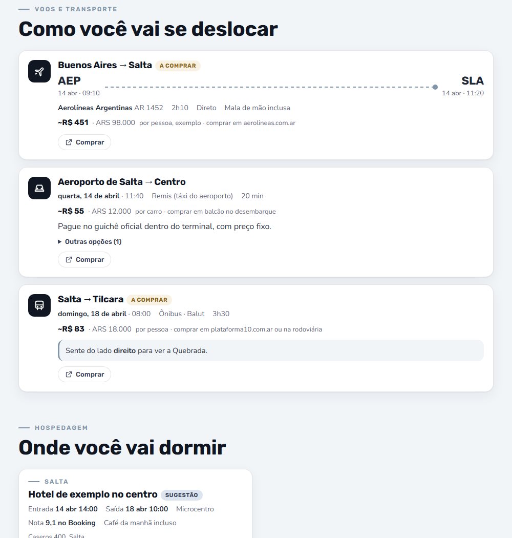 Voos e transportes com preços